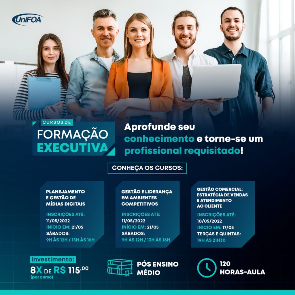 Inscrições para cursos de formação executiva encerram na próxima semana 1 formação executiva